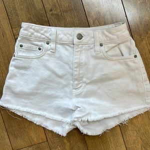 Cotton denim shorts
